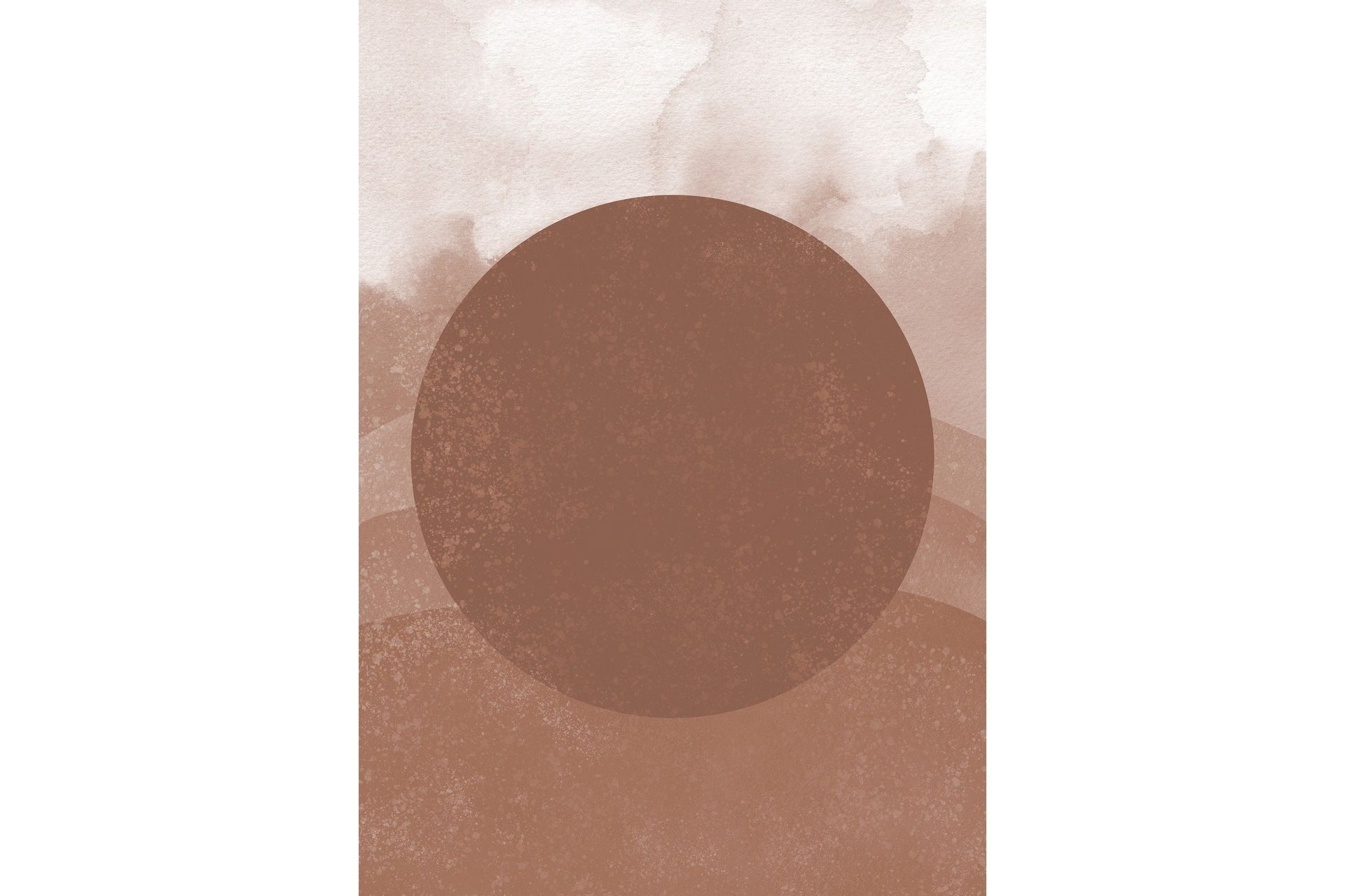 Poster Soft shades 21x30 cm - Brun