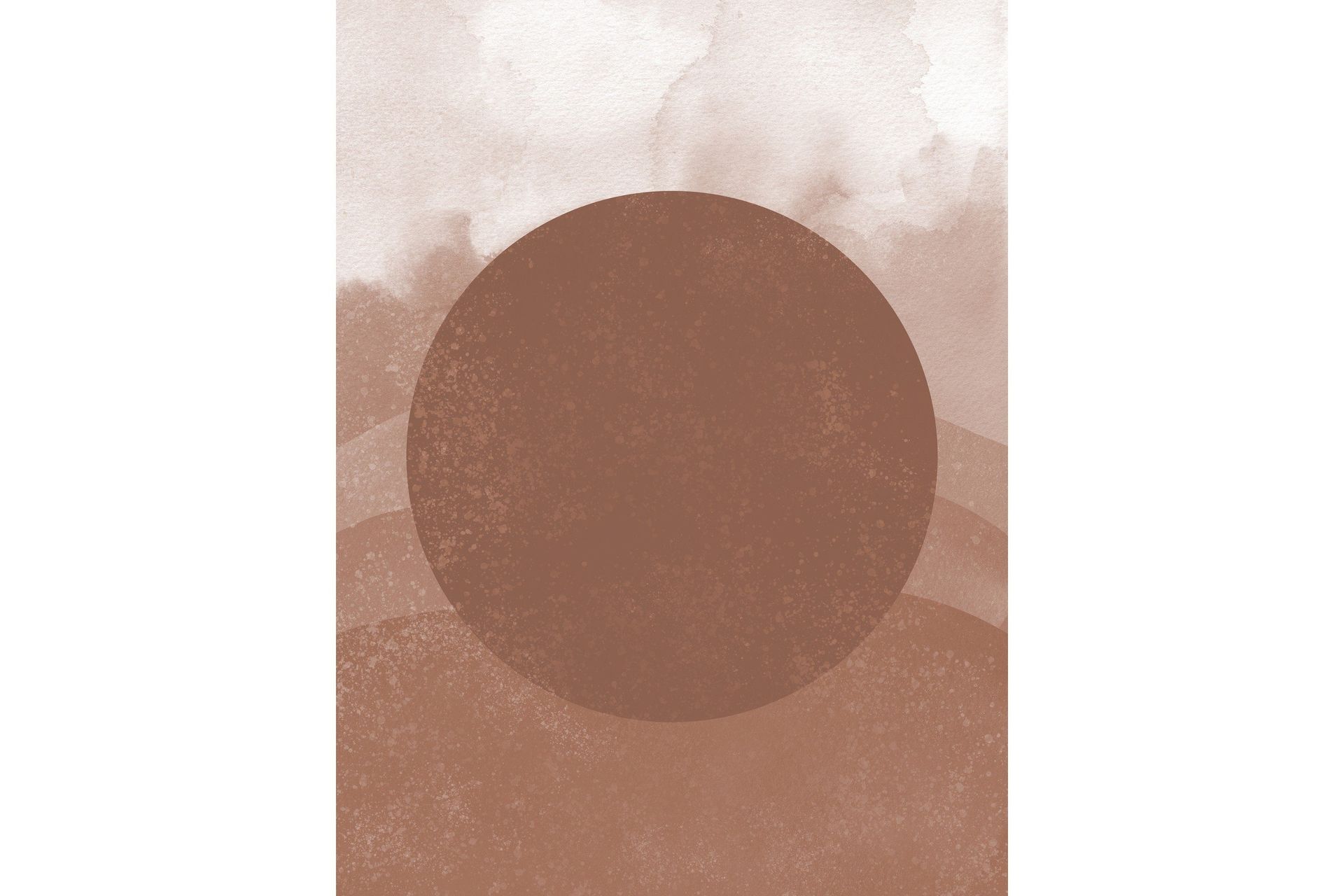 Poster Soft shades 30x40 cm - Brun