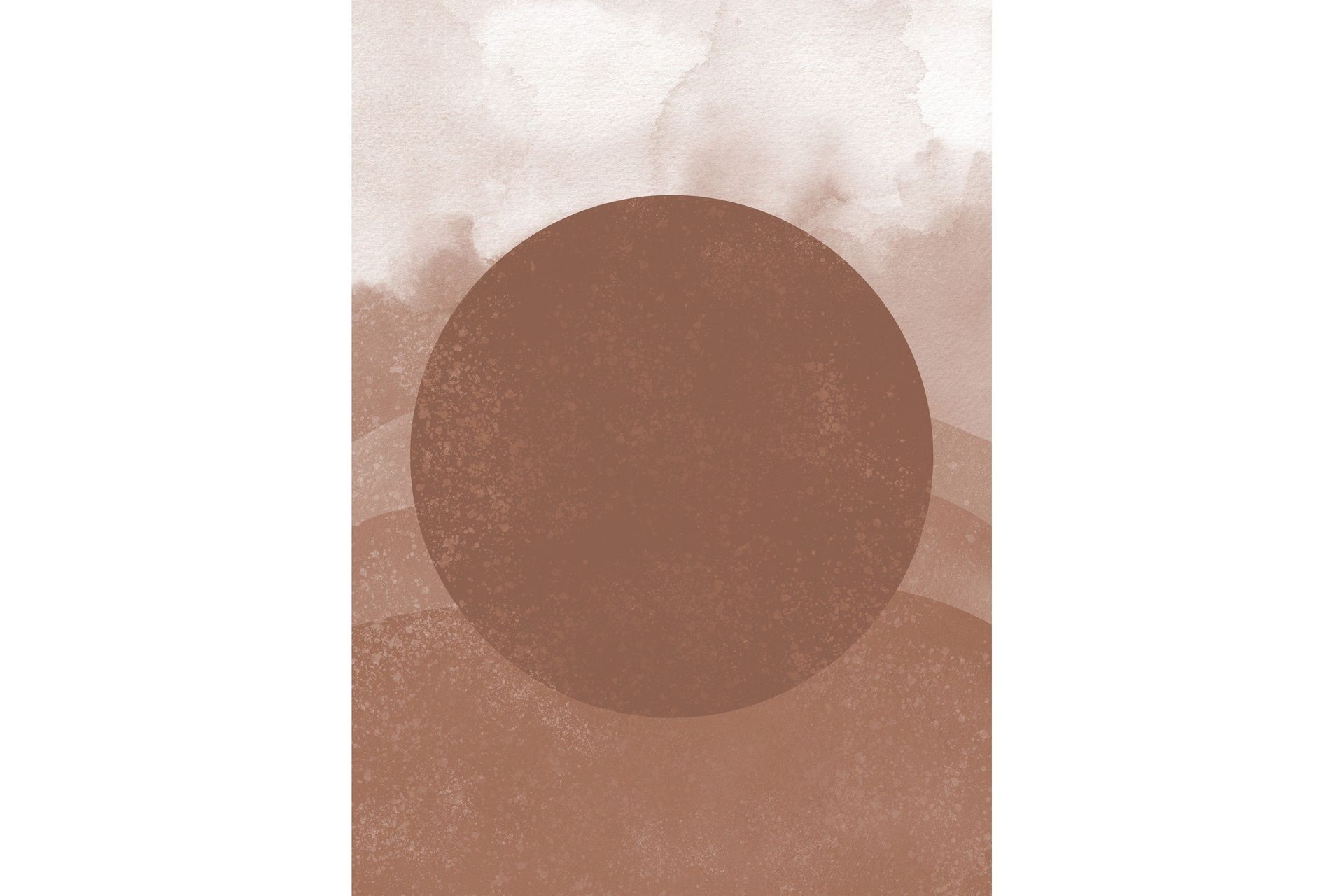 Poster Soft shades 50x70 cm - Brun