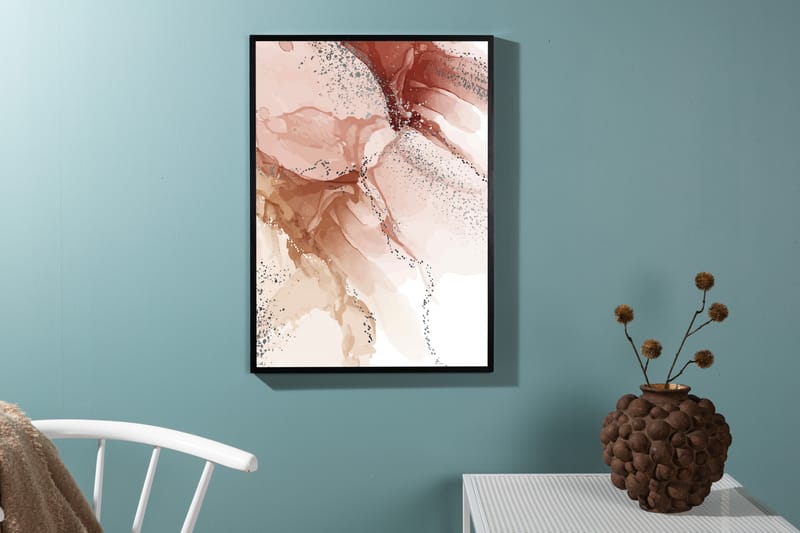Poster Splash 50x70 cm - Ljusrosa - Inredning - Tavlor & posters - Posters & prints