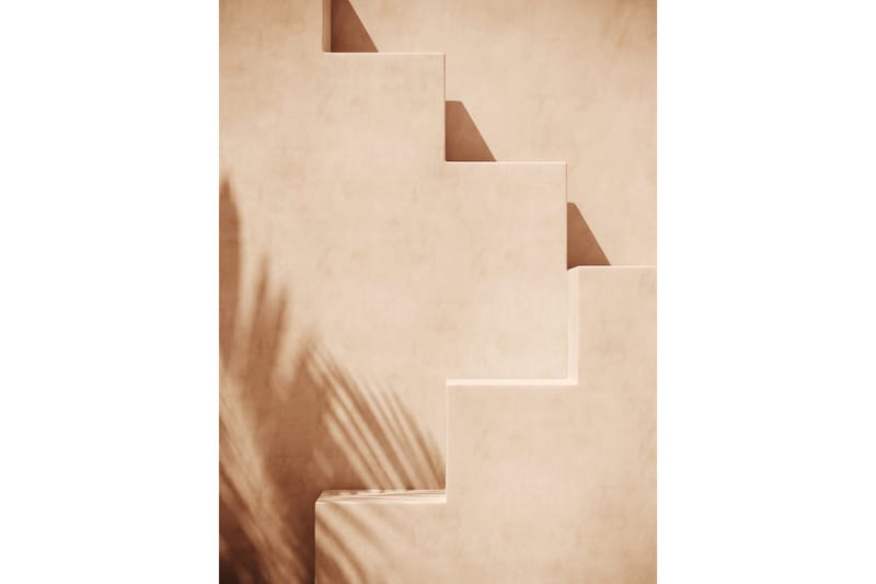Poster Stairs 30x40 cm, Ljus Orange