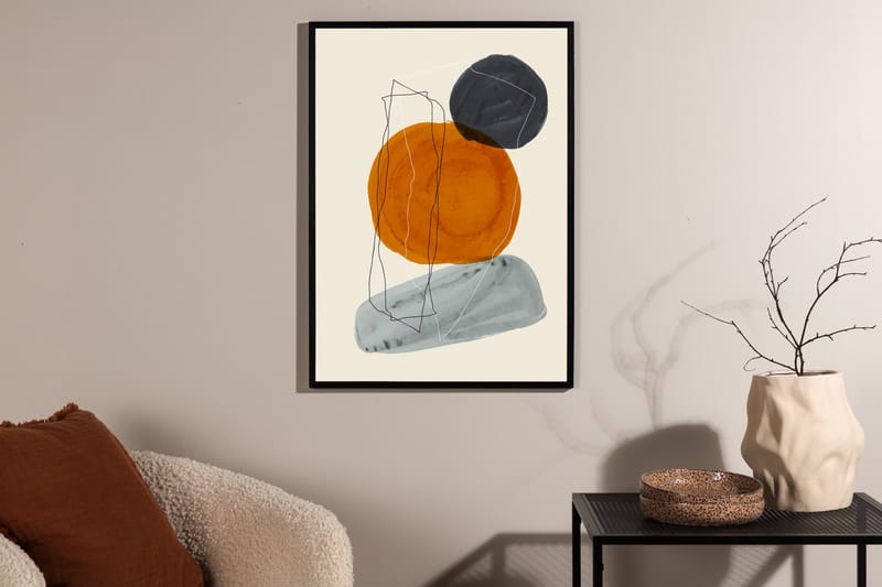 Poster Stones 50x70 cm - Beige - Posters & prints