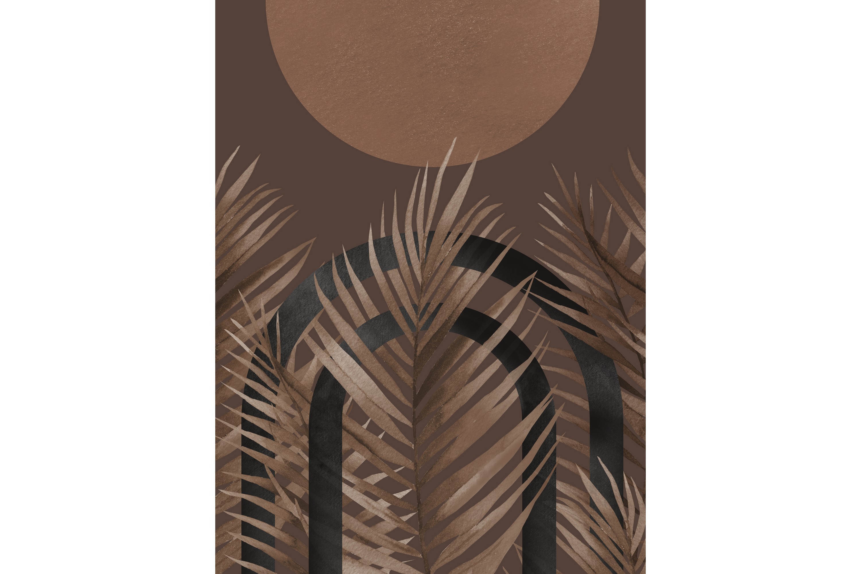 Poster Structures 30x40 cm Brun
