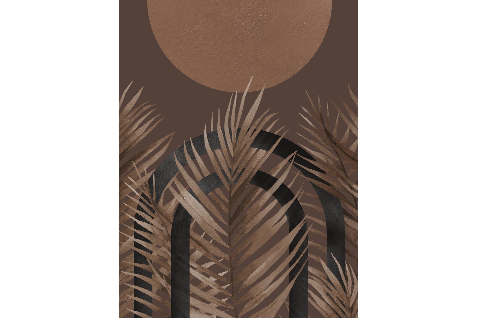 Poster Structures 30x40 cm - Brun
