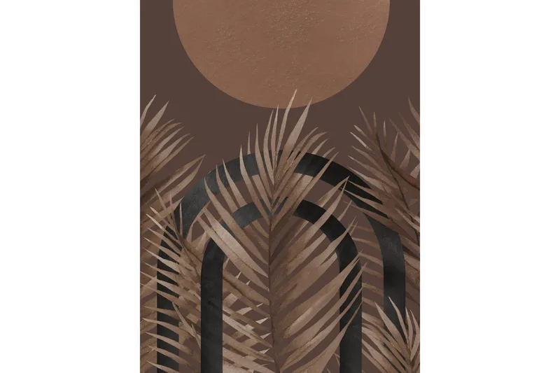 Poster Structures 30x40 cm, Brun