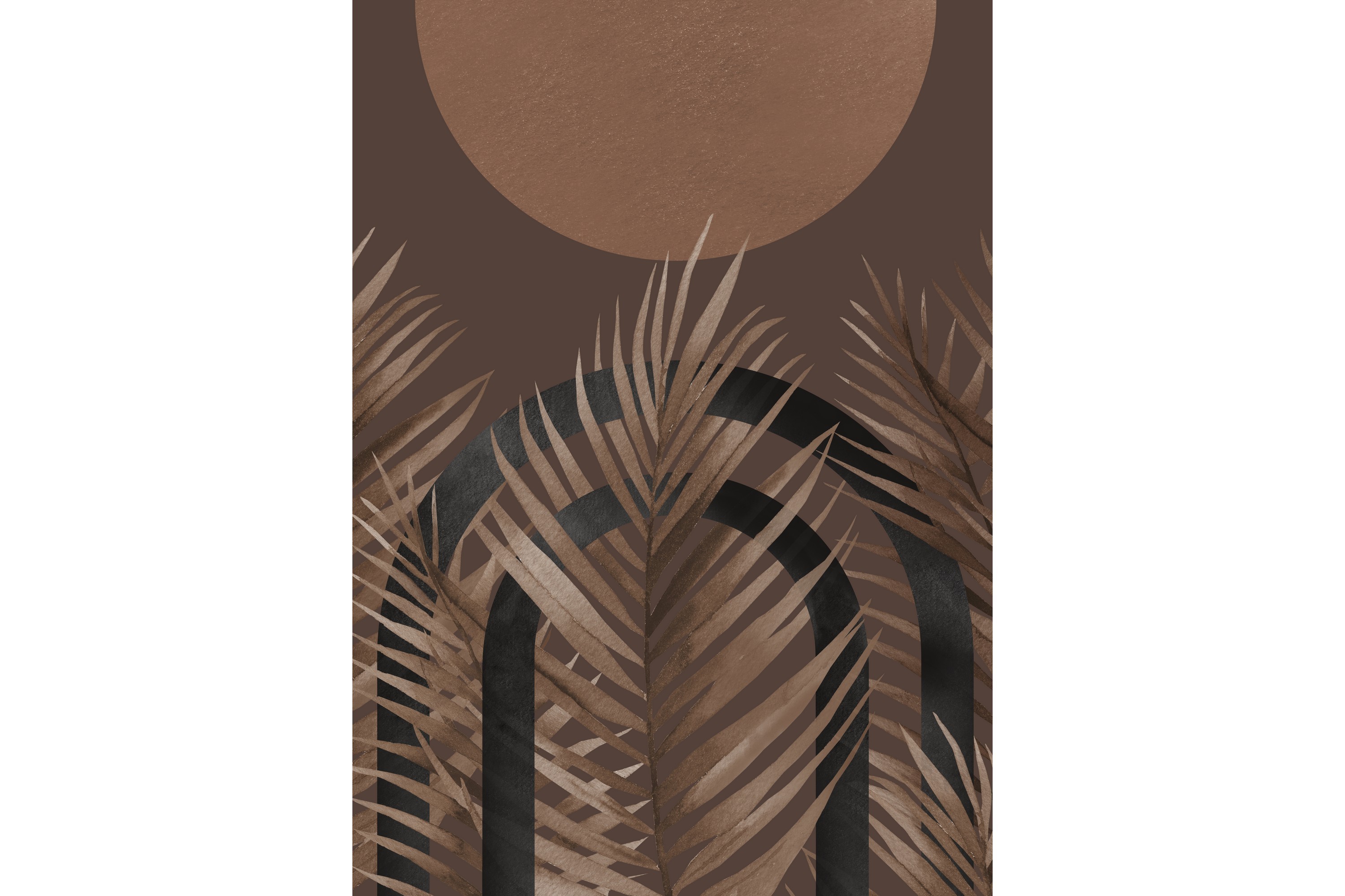 Poster Structures 50x70 cm Brun
