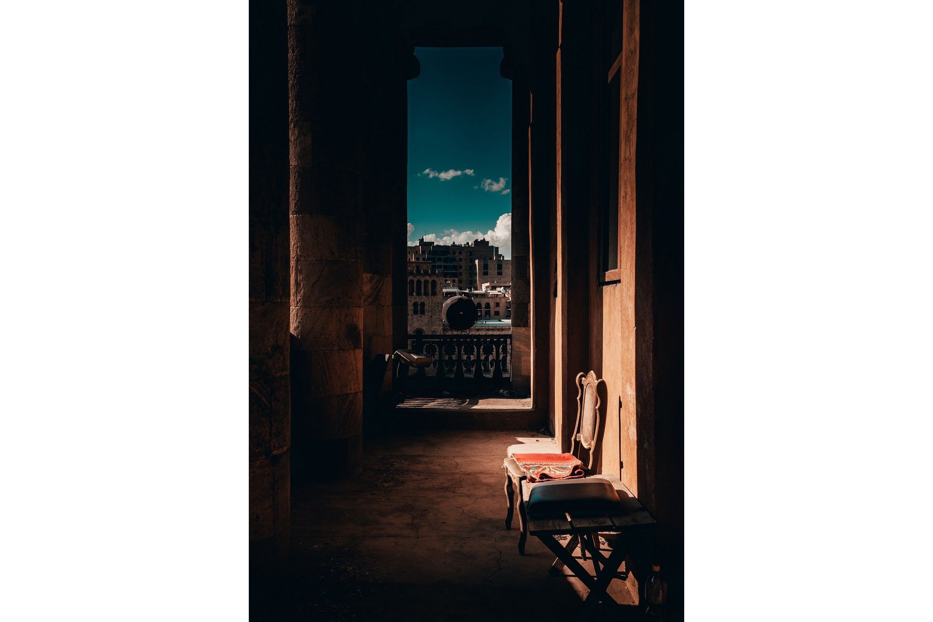 Poster Tunnel vision 21x30 cm - Brun