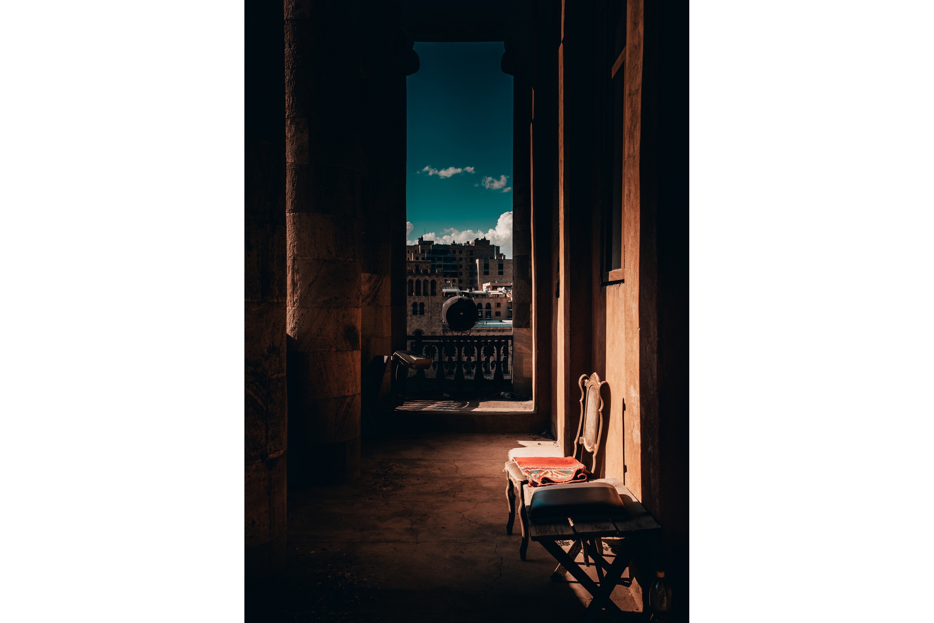 Poster Tunnel vision 50x70 cm Brun