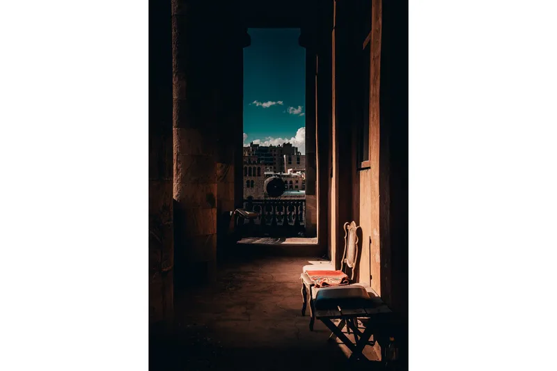 Poster Tunnel vision 70x100 cm, Brun