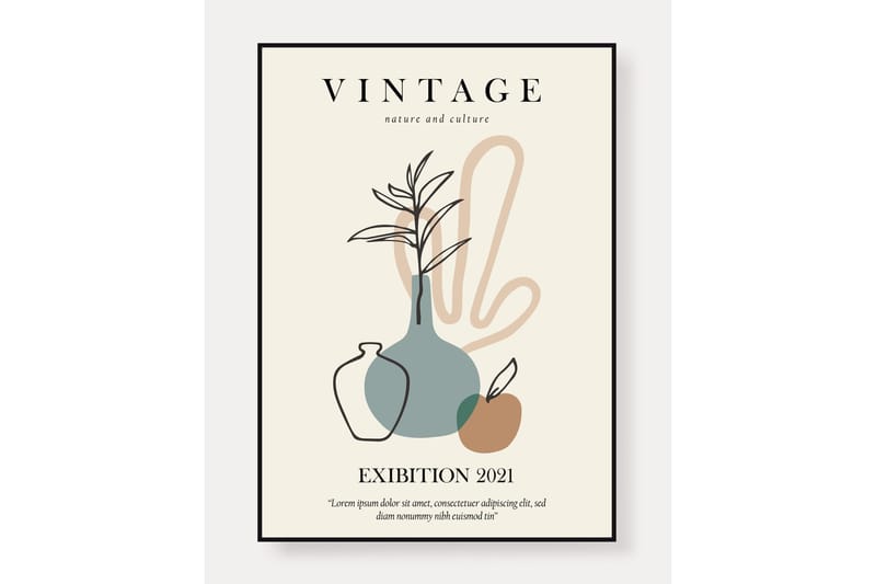 Poster Vintage 50x70 cm - Beige - Posters & prints