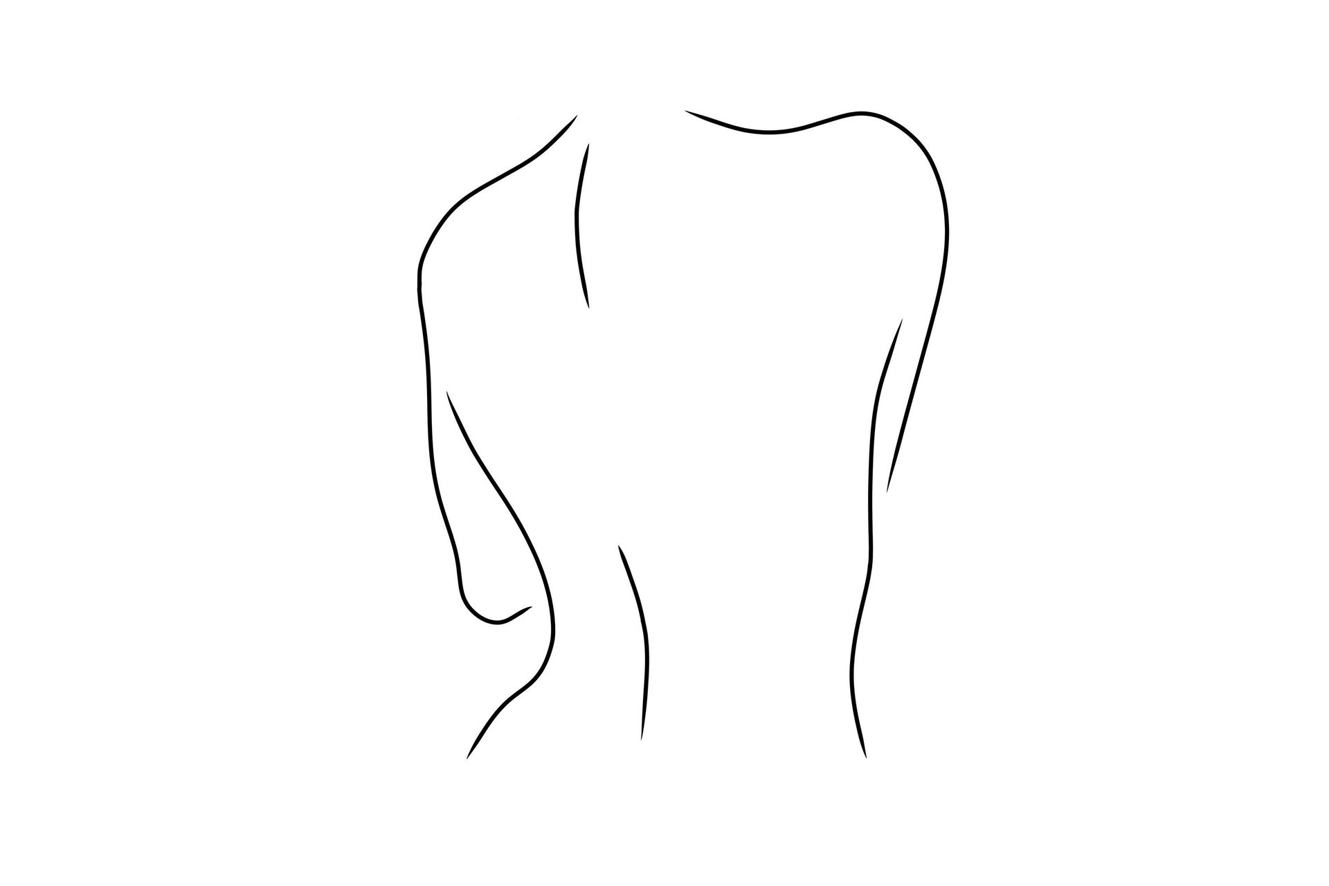 Poster Women 30x40 cm - Svart/Vit