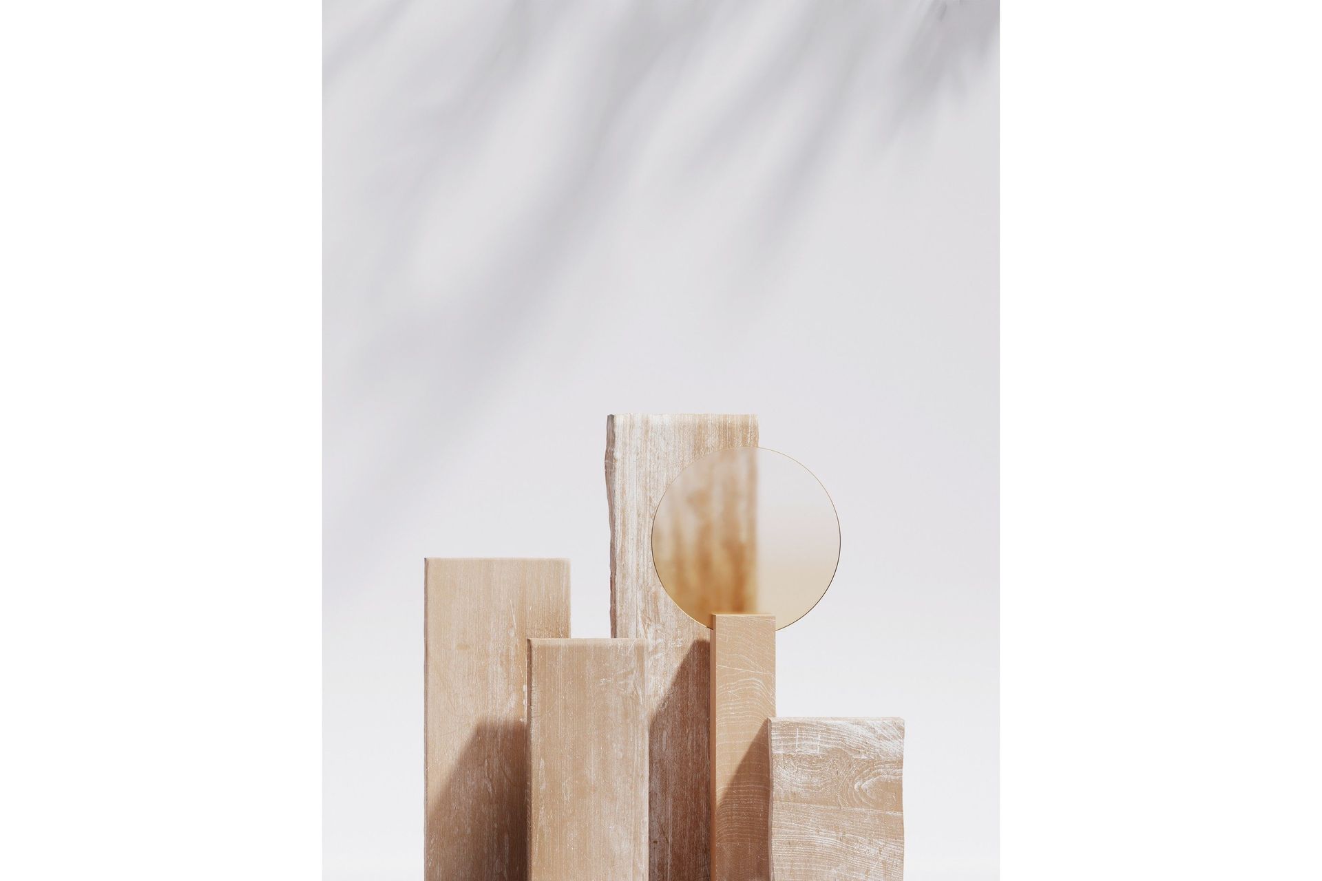 Poster Wooden Blocks 30x40 cm - Beige