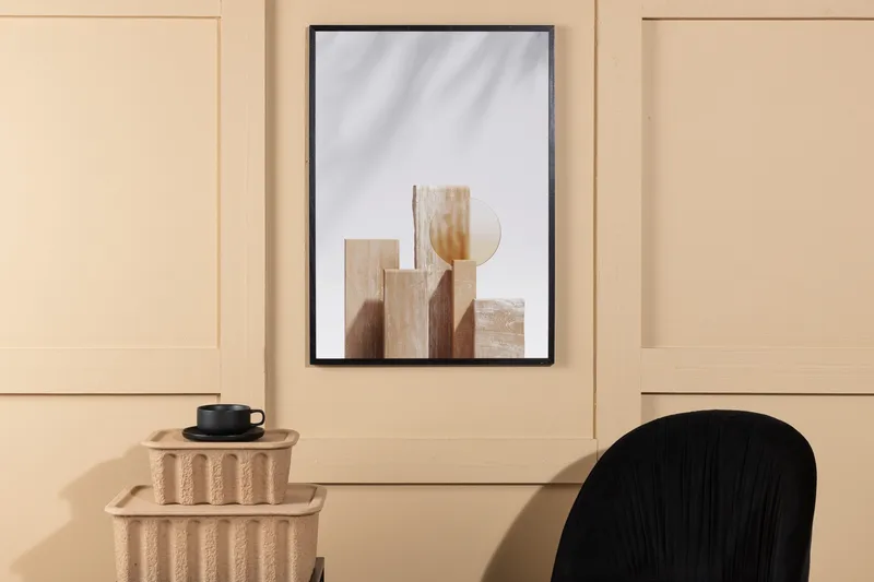 Poster Wooden Blocks 70x100 cm - Beige - Inredning - Tavlor & posters - Posters & prints