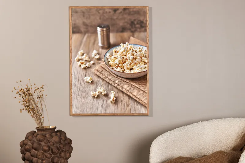 Poster Popcorn 21x30 cm - Beige - Inredning - Tavlor & posters - Posters & prints