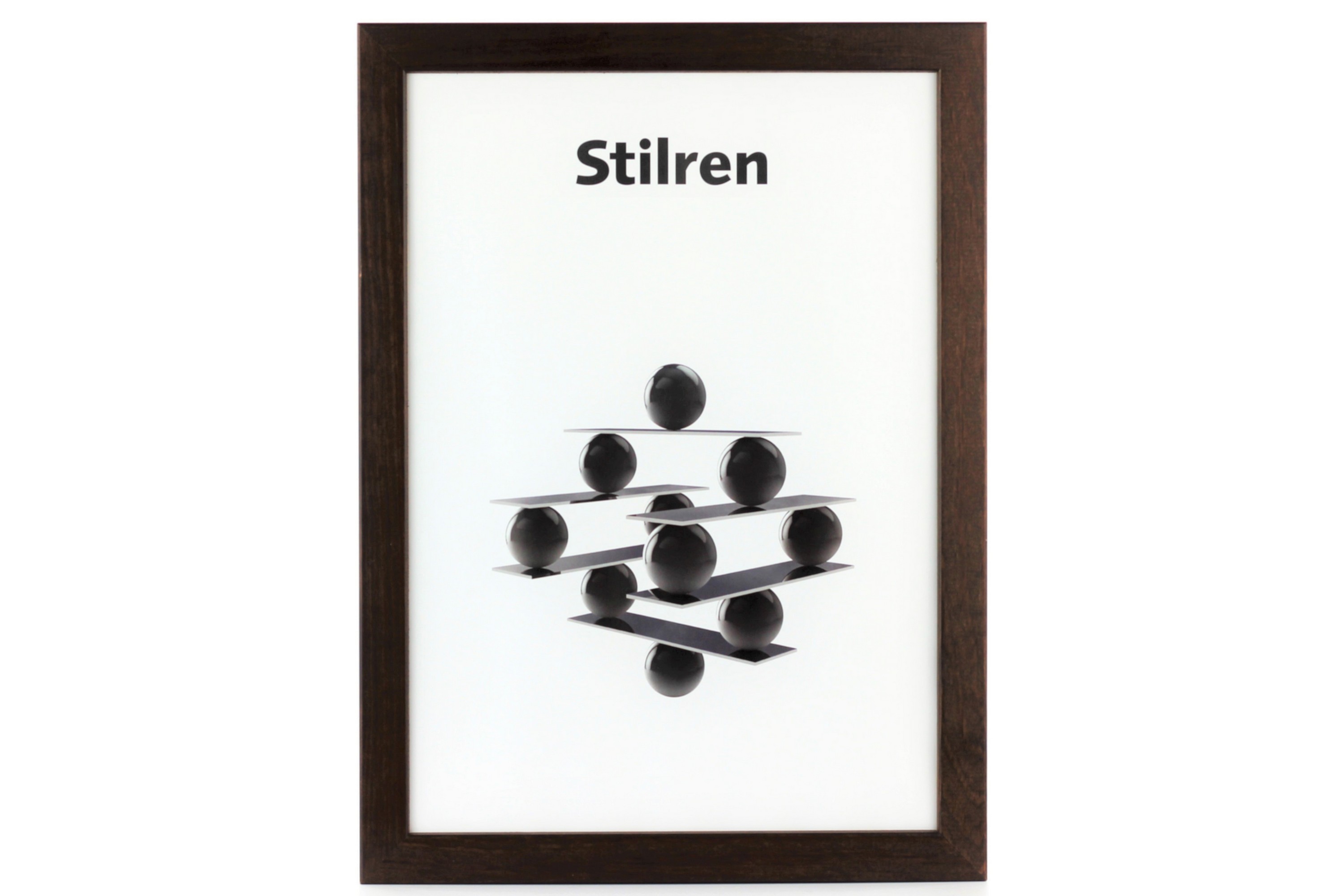 Fotoram Stilren 50x50 cm ValnötPlexiglas