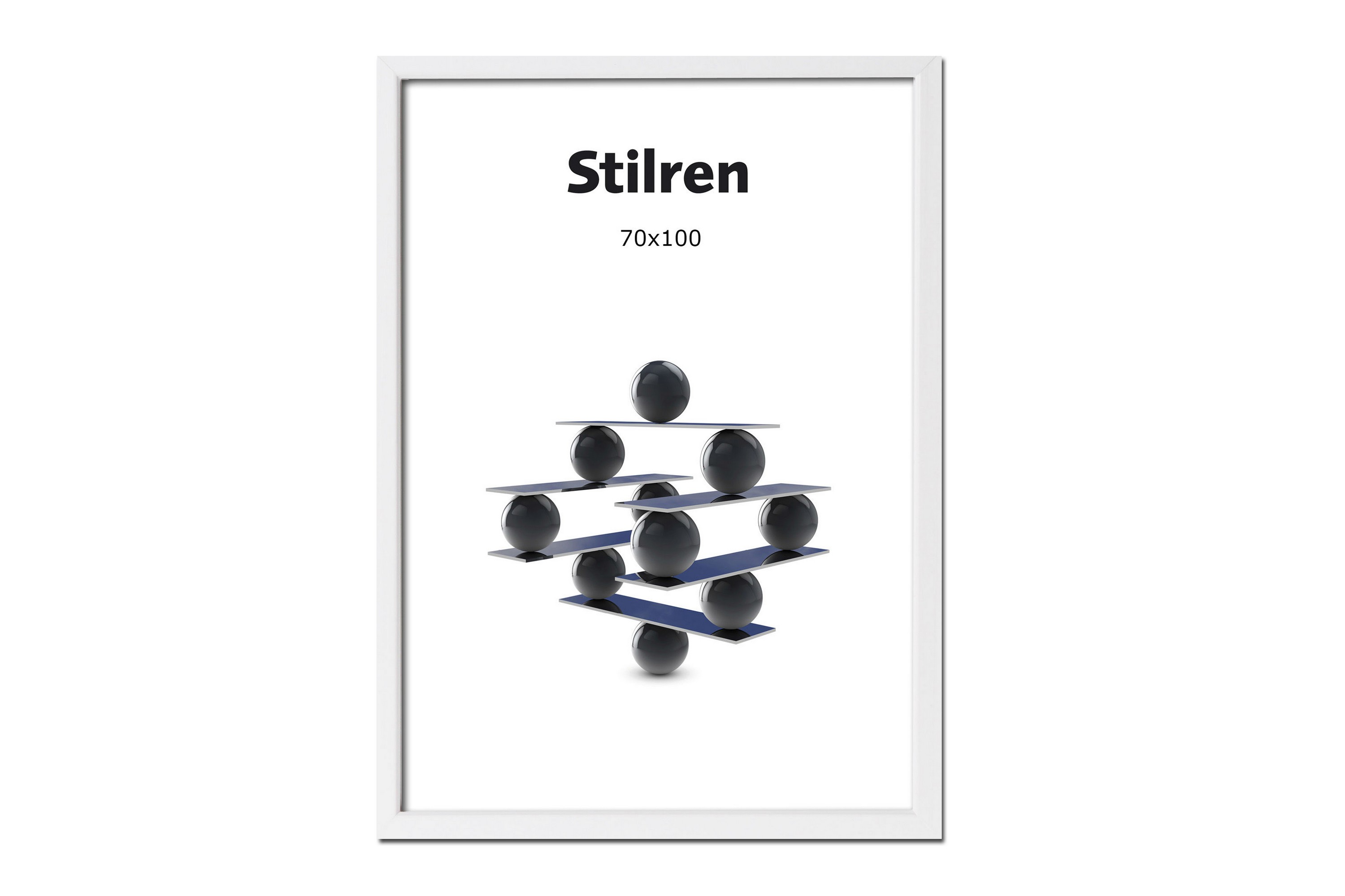 Ram Stilren Vit 70x100cm Vit