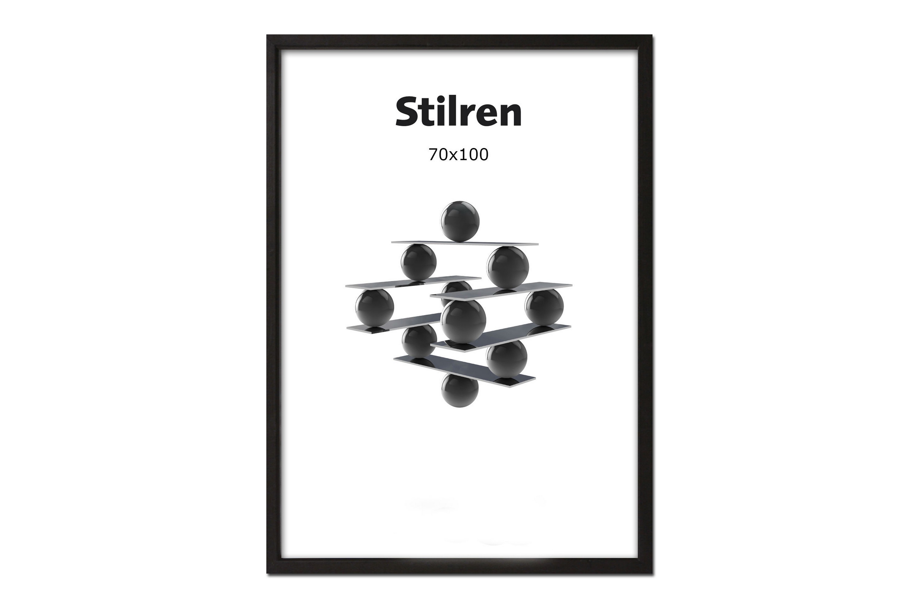Ram Payeton Stilren 70x100 cm Svart