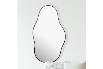 Spegel Wohnling Asymmetrisk metallram oval 80 cm - Inredning - Spegel - Hallspegel
