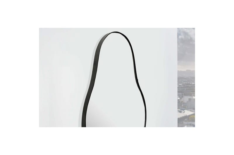 Spegel Wohnling Asymmetrisk metallram oval 80 cm - Inredning - Spegel - Hallspegel