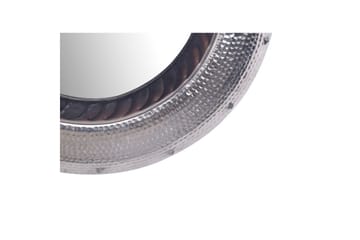 Spegel Wohnling Modern vågig metallram rund 74 cm - Inredning - Spegel - Hallspegel