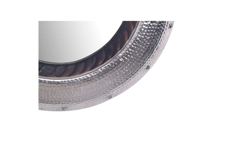 Spegel Wohnling Modern vågig metallram rund 74 cm - Inredning - Spegel - Hallspegel