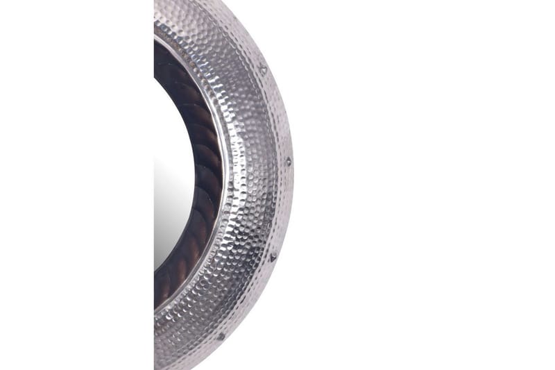 Spegel Wohnling Modern vågig metallram rund 74 cm - Inredning - Spegel - Hallspegel