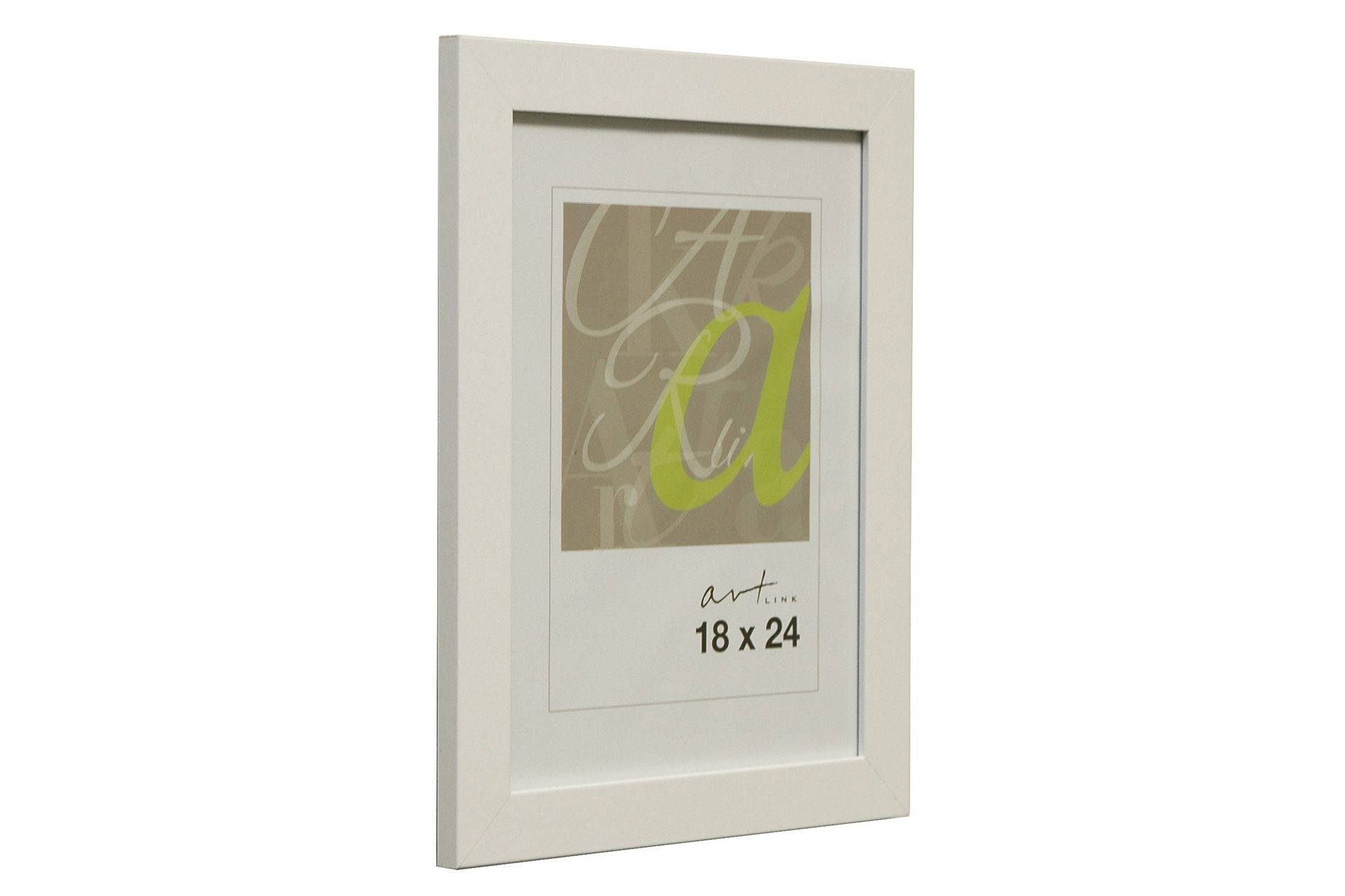 Trendline Tavelram MDF 18x24 cm - Vit