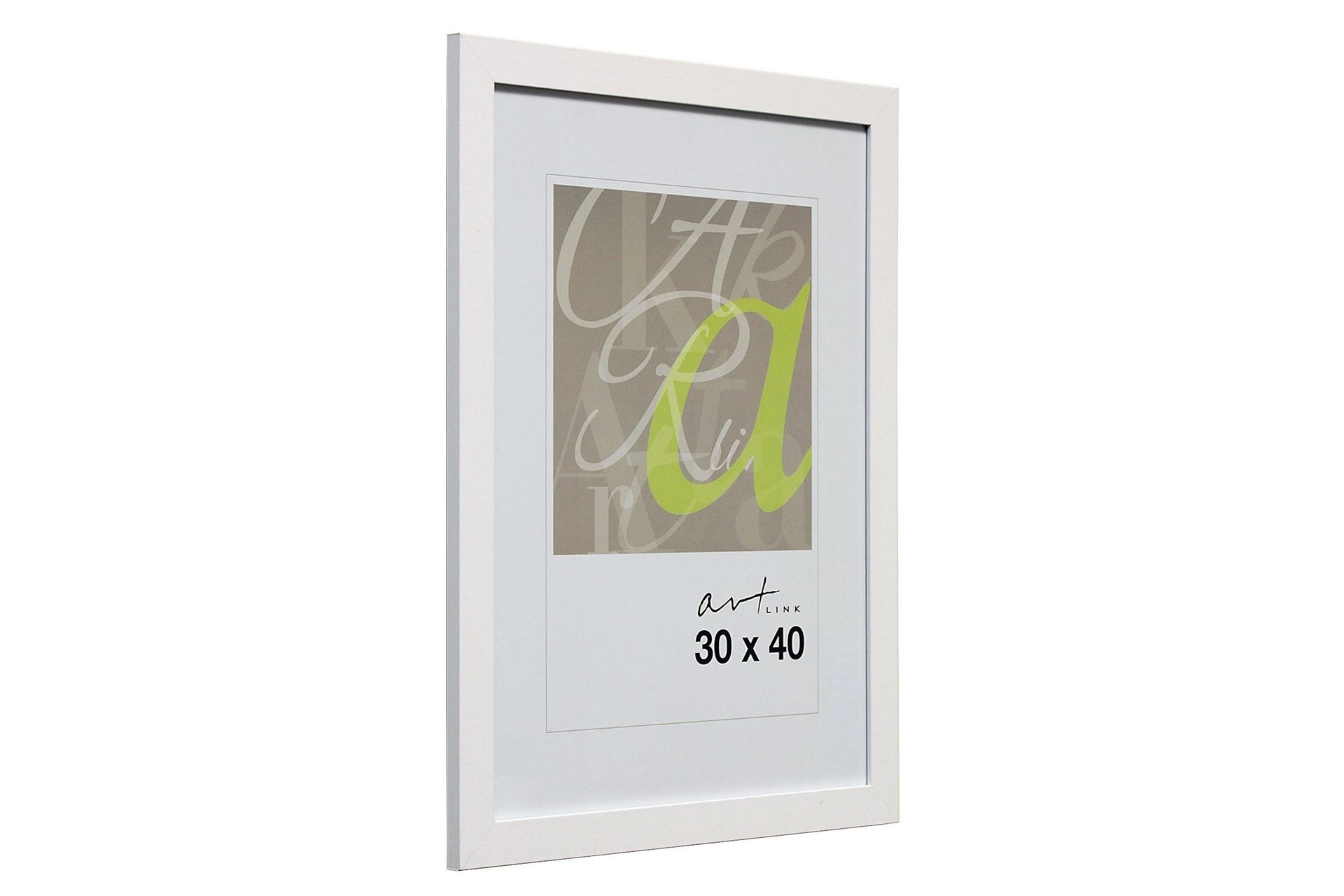 Trendline Tavelram MDF 30x40 cm - Vit