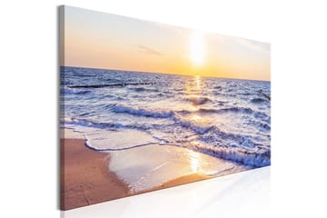 Tavla Calm Waves (1 Part) Narrow Brown 120x40 - Inredning - Tavlor & posters - Canvastavla