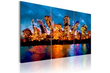 Tavla Mad city triptych 90x60