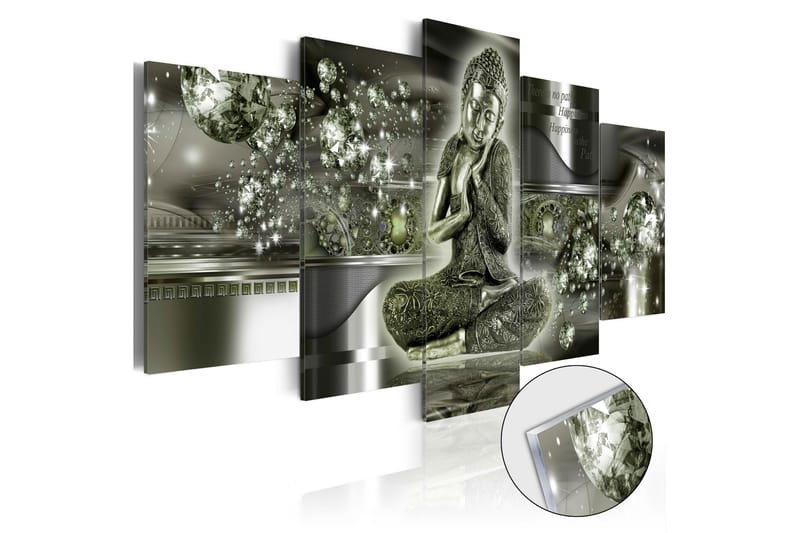 Tavla På Akryl Emerald Buddha 200x100 - Artgeist sp. z o. o. - Canvastavla