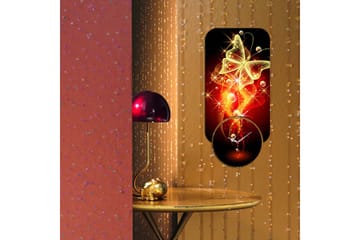 Decorative MDF Clock (2 Pieces) 68x32 - Inredning - Väggdekor - Väggklocka & väggur