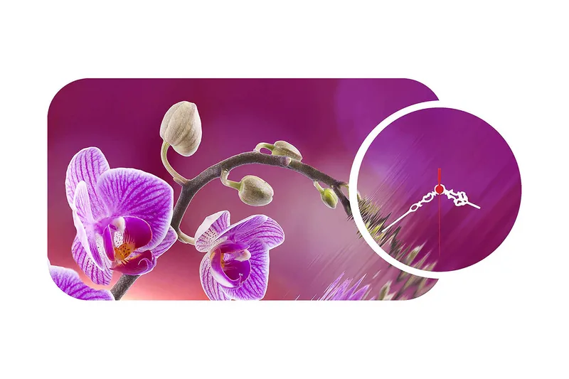 Decorative MDF Clock (2 Pieces) 68x32