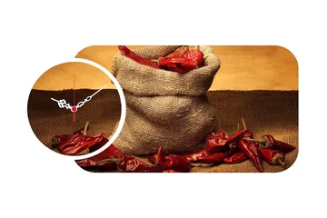 Decorative MDF Clock (2 Pieces) 68x32 - Inredning - Väggdekor - Väggklocka & väggur