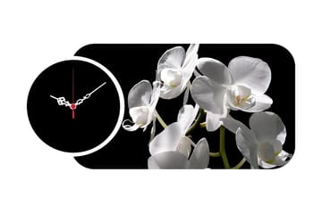 Decorative MDF Clock (2 Pieces) 68x32 - Inredning - Väggdekor - Väggklocka & väggur