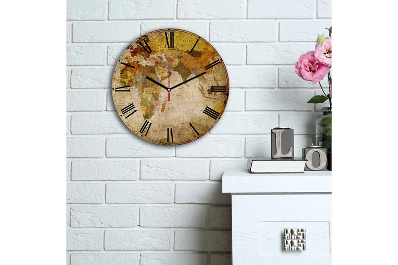 Decorative MDF Clock 30x - Inredning - Väggdekor - Väggklocka & väggur