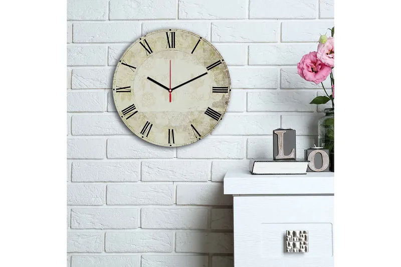 Decorative MDF Clock 30x - Inredning - Väggdekor - Väggklocka & väggur