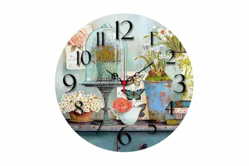 Decorative MDF Clock 40x - Inredning - Väggdekor - Väggklocka & väggur