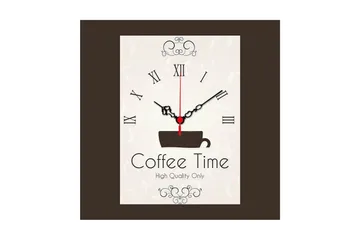 Decorative MDF Clock 40x40 - Inredning - Väggdekor - Väggklocka & väggur