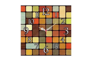 Decorative MDF Clock 40x40 - Inredning - Väggdekor - Väggklocka & väggur