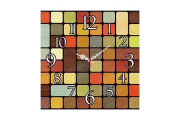 Decorative MDF Clock 40x40 - Inredning - Väggdekor - Väggklocka & väggur