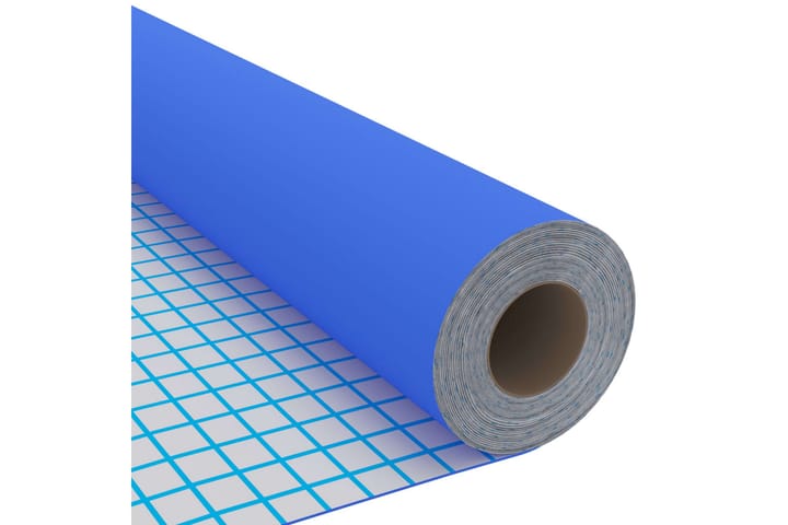Dekorplast blå högglans 500x90 cm PVC - Blå - Dekorplast & kakeldekor