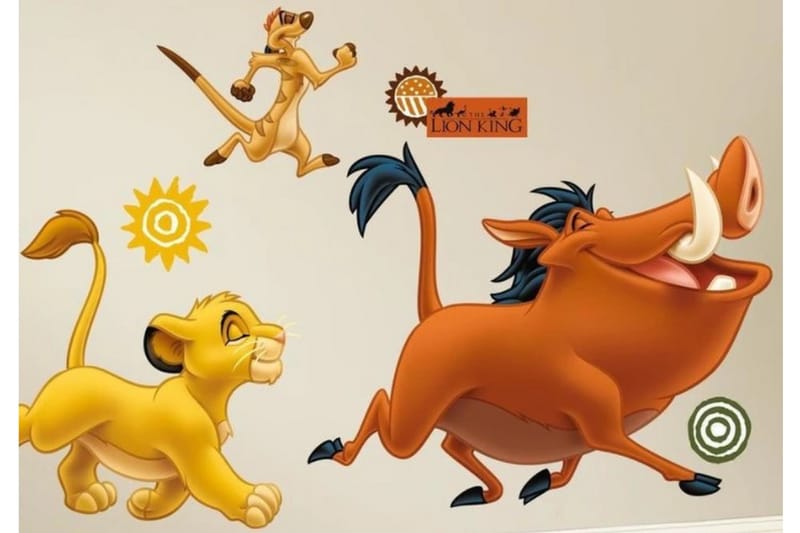 Disney Lejonkungen Limma&Ta Bort Väggklistermärke - Väggklistermärken & wallstickers