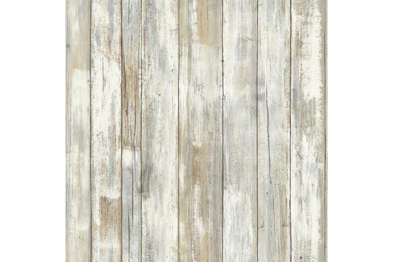 Distressed Wood Tan  Limma&Ta Bort Klistermärke Tapet - Väggklistermärken & wallstickers