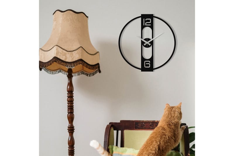 Enzo - Svart - Inredning - Väggdekor - Väggklocka & väggur