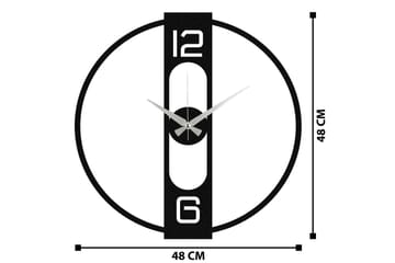 Enzo - Svart - Inredning - Väggdekor - Väggklocka & väggur