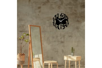 Enzoclock - S001 - Svart - Inredning - Väggdekor - Väggklocka & väggur
