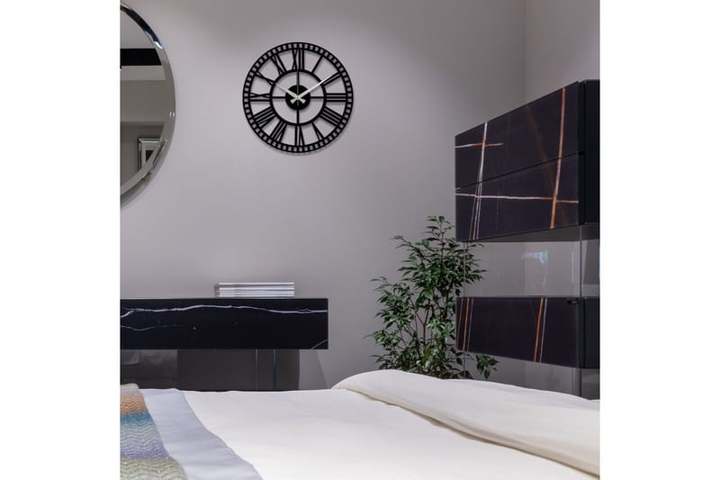 Enzoclock - S004 - Svart - Inredning - Väggdekor - Väggklocka & väggur