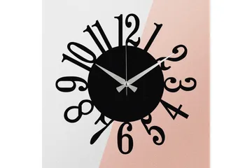 Enzoclock - S005 - Svart - Inredning - Väggdekor - Väggklocka & väggur