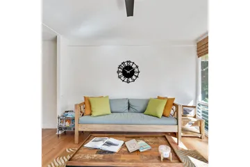 Enzoclock - S006 - Svart - Inredning - Väggdekor - Väggklocka & väggur